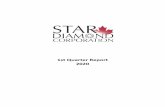1st Quarter Report 2020 - stardiamondcorp.comStar Diamond Corporation is a Canadian natural resource company focused on exploring and developing Saskatchewan's diamond resources. As