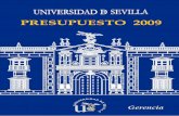 Presupuesto 2009 - Universidad de Sevillaservicio.us.es/gesteco/presupuesto-cuenta/...presupuesto. Concluye con un análisis comparativo de las principales magnitudes del presupuesto,