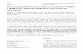 Decreased glutathione biosynthesis contributes to EGFR ... · PDF file OPEN ARTICLE Decreased glutathione biosynthesis contributes to EGFR T790M-driven erlotinib resistance in non-small