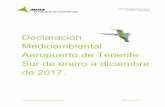 Declaración Medioambiental del Aeropuerto TFS medioambiental...CÓDIGO: SGA-DM-17 Ed. 3 FECHA: 04/05/2018 Declaración Medioambiental 2017 Página 4 de 51 >Actividad de Aena S.M.E.,