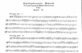 Symphonic Band Trumpet/Baritone TC Set 2 Etude No. 1 Allegro Etude … · 2020-04-06 · Trumpet/Baritone TC Set 2 Etude No. 1 Allegro Etude No. 5 Slowly . District One Band Directors