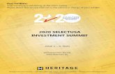 2020 SELECTUSA INVESTMENT SUMMIT - Cloudinary · 2020-02-20 · Thank you for your participation in the SelectUSA Investment Summit on June 1-3, 2020 at the Washington Hilton in Washington