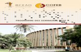 PROGRAMME DES SEMINAIRES 2020...28 – 1er oct. Formation sur la gestion de la trésorerie d'une banque Dakar 4 jours 28 – 30 Diagnostic macroéconomique Ouagadougou 3 jours Octobre