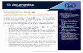 ACUMATICA CLOUD - Blytheco · 2019-01-06 · Acumatica Cloud, you can access your ERP anytime, anywhere, from a web browser on any Internet-connected device. You can pay as you go,