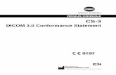DICOM 3.0 Conformance Statement...REGIUS CONSOLE CS-3 1 Revision History Date Version Description 16/12/2004 Ver.1 First edition. 06/10/2008 Ver.2 Applied feedback details equivalent