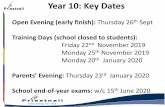 Year 10: Key Dates - Priestnall School...portal on the Frog VLE • Parental log-ins to access reports and other key information • If you don’t have your log-in to Frog, please