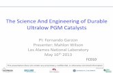 The Science and Engineering of Durable Ultralow PGM Catalysts€¦ · Shaun Alia – Yanqi Zhang, – Zhongbin Zhuang . Collaborations and Task Assignments . 3 • LANL – Fernando