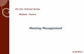 Meeting Management - San Antonio · 2018-07-10 · Scheduling/Rescheduling or Cancelling a Meeting 1. Schedule, reschedule or cancel Planning Commission, PPR, City Council and Zoning