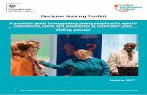 Decision Making Toolkit - NCB · making process Decision Making Toolkit January 2017 1. Best interests decisions where a young person is assessed as lacking capacity in line with