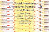 Social Networks, Cyberinfrastructure (CI) and Meta CI...interoperability, economies of scale, and best practices at the CI layer. • It will also require shared vision and collective