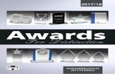 Awards - expresstrophies.com.au€¦ · 2017/18. Awards. For Distinction. . 2017/18 Edition. w w w.trophie s . c o m. a u