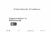 Operator’s Manual · Flat-Deck Trailers Operator’s Manual Overview - 1 Vehicle Identification Number (VIN) CMW Overview Vehicle Identification Number (VIN) Record VIN and date
