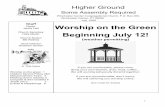 Staff Worship on the Green Beginning July 12! · Winchester Center Congregational Church, P.O. Box 200, Winchester Center, CT 06094 July 2020 Staff Pastor Jackie Hall Church Secretary