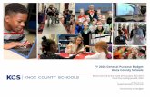 FY 2020 General Purpose Budget Knox County Schools · 2019-04-30 · Knox County Schools General Purpose School Fund Operating Budget Fiscal Year 2020 $ % Dollars Percent $ % Salaries