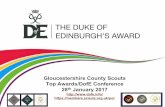 Gloucestershire County Scouts Top Awards/DofE …gloucestershire-scouts.org.uk/wp-content/uploads/2013/04/...2017/01/04  · • In scouting we can combine training with Explorer Badges