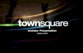 August 2019 - Investis Digitaltownsquare-media-ir.prod-use1.investis.com/~/media/Files/... · 2019-08-06 · Well-positioned to leverage in-market teams, digital DNA, local salesforce