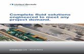 Complete fluid solutions engineered to meet any …...Project ower Support your most challenging industrial and commercial events it expertly maintained, top-uality euipment. Fluid