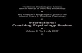 International Coaching Psychology Review · relationship in the coaching engagement. While strong goal setting and performance enhancement are important features of coaching for clients,