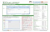 The Excel 2007 Screen Keyboard Shortcuts Chair/Excel...Excel 2007 Quick Reference Card The Excel 2007 Screen Keyboard Shortcuts The Fundamentals • To Create a New Workbook: Click