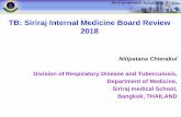 TB: Siriraj Internal Medicine Board Review 2018 · PDF file WHO Guideline 2016 Group of Drugs for rifampicin-resistant-TB and MDR-TB Treatment Empiric MDR-TB regimen 1A, 1B, 2C, 1D1