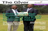 The G ver - KenGen Foundation...The G ver. 3. The Giver Monthly is a free for distribution publication of the KenGen Foundation. KenGen Foundation ctober 201 The KenGen Foundation