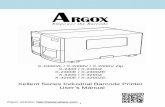 Xellent Series Industrial Barcode Printer ’s Manual · Congratulations on choosing the Argox Xellent Series (X-Series) industrial barcode printer. This user’s manual describing