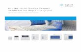 Nucleic Acid Quality Control Solutions for Any Throughput · accurate and trusted solutions to give you objective, reliable QC metrics for any sample at any throughput. 3 ... The