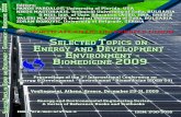 SELECTED TOPICS ON ENERGY...SELECTED TOPICS ON ENERGY AND DEVELOPMENT - ENVIRONMENT - BIOMEDICINE Proceedings of the 3rd International Conference on Energy and Development - Environment