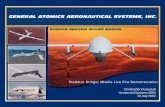 Predator Stinger Missile Live Fire DemonstrationStinger Air-to-Air Missile from the MQ -1 Predator UAV • Program completed in 56 days Contact Award 25 Sept 02 Four BTV Launches 15