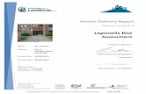 Service Delivery Report - Legionella Compliance for …...Legionella Risk Assessment Assessor’s Signature Robert Dollimore BEng (Hons) Checked by Samuel Becht – Site Engineer Property