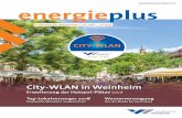 KUNDENMAGAZIN MÄRZ 2018 energieplus ... „Mit der Auszeichnung wird unser Einsatz für zufriedene Kunden belohnt“, sagt Peter Krämer, Geschäftsführer der Stadtwerke Weinheim.