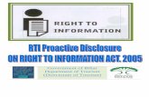 Government of Bihar Department of Tourism (Directorate of ... DEPARTMENT RTI.pdf · ON RIGHT TO INFO RMATION ACT, 2005 Government of Bihar Department of Tourism (Directorate of Tourism)