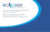 THE IDPE 2018 ANNUAL CONFERENCEidpe.org.uk/uk/idpe/uploads/files/2018 Conference... · “A great opportunity to raise our profile and to speak to so many schools about their specific