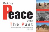 Making Peace - Central Land Council · with Peace Making The Past Remembering the Coniston Massacre 1928 - 2003