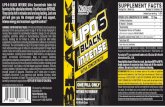 LIPO-6 BLACK INTENSE Ultra Concentrate takes fat burning ... · LIPO-6 BLACK INTENSE Ultra Concentrate takes fat burning to the absolute extreme. Its effects are INTENSE. They can