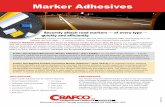 Marker Adhesives - Crafco...Marker Adhesives phone: (800) 528-8242 • email: sales@crafco.com • web: crafco.com ©2019 Crafco, Inc. February #A1361 ORDERING INFORMATION Crafco Hot-Applied