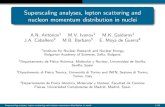 Superscaling analyses, lepton scattering and nucleon momentum …ntl.inrne.bas.bg/workshop/2009/Antonov.pdf · 2009-06-22 · 1 Introduction 2 Nucleon momentum distribution from the