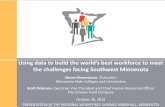 Using data to build the world’s best workforce to …...Using data to build the world’s best workforce to meet the challenges facing Southwest Minnesota October 28, 2015 PRESENTATION