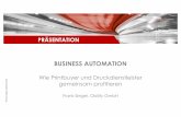 Präsi FMP Automation Printbuyer Drucker 20180420 · werden Auftragspositionen benutzt. • Eine Auftragsposition ist je ein verkauftes Produkt. • In einer Periode werden 1.200