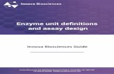 Enzyme unit definitions and assay design...Enzyme unit definitions and assay design |4 The definition of the enzyme unit would be better expressed thus: 1 unit (U) is the amount if