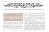 Nationwide Monitoring for Plasmodium falciparum Drug- Resistance … · mass drug-administration pilot programs. In March 2016, nationwide molecular surveillance was initiated to