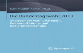 Die Bundestagswahl 2013 - download.e-bookshelf.de · Perspektiven der Parteien- und Mediendemokratie ..... 293 Bettina Westle/Christian Begemann/Astrid Rütter Wahlprogrammatik und