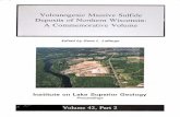 Volcanogenic Massive Sulfide Deposits of Northern ... · geology of the Lake Superior region by gathering basic geologic information to assist in the exploration for and development