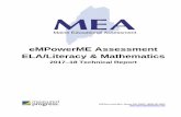 eMPowerME Assessment ELA/Literacy & Mathematics...2018/12/13  · 100 EDUCATION WAY, DOVER, NH 03820 (800) 431-8901 eMPowerME Assessment ELA/Literacy & Mathematics 2017–18 Technical