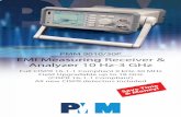 PMM 9010/30P EMI Measuring Receiver & Analyzer 10 Hz-3 GHz · PDF file PMM 9010/30P is the first EMI Receiver that fits in any budget and grows with your needs: The new model PMM 9010/30P