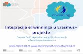 Integracija eTwinninga u Erasmus+ projektearhiva.mobilnost.hr/prilozi/05_1418903705_eTwinning_webinar-17-12… · eTwinning ambasadorica , , . ... Erasmus+projekata) - jača povezanost