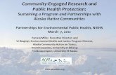 Community-Engaged Research and Public Health Protection · deposition and retention of persistent, bioaccumulative toxics Contaminants in the north threaten the health of peoples