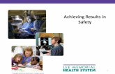 Achieving Results in Safety - FHAAchieving Results in ... Annual Safety Survey Results • Continued real improvement over past 2 years. • 20/43 questions showed statistically significant
