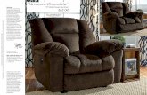 Signature Design by Ashley Nimmons-Chocolate' Power Recliner Ashley Subject: Take a nap or catch the game in comfort with the perfectly cushioned backing of this Power Recliner. Keywords: