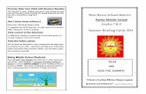 West Haven School Districtwhpl.lioninc.org/images/Bailey Summer Reading Brochure... · 2014-06-25 · Born On A Blue Day , a Memoir By Daniel Tammet Inside the Extraordinary Mind